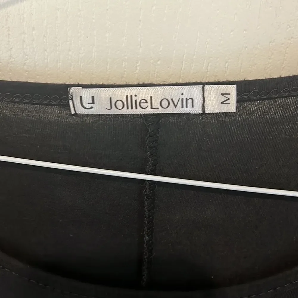 JollieLovin Black Tunic Top
